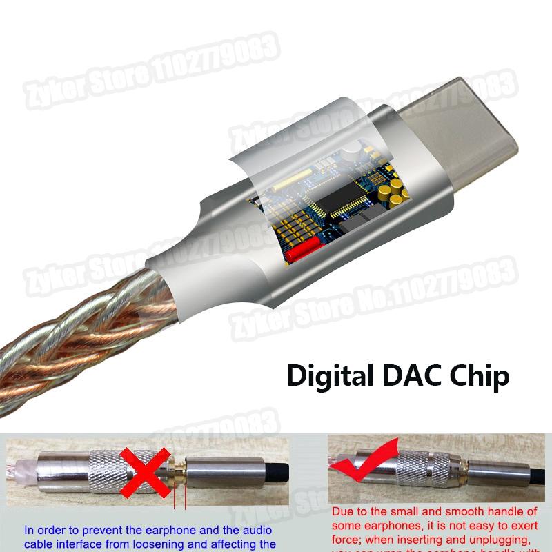 Hifi DAC Type-C to 3.5mm ALC5686 CX31993 CB1200AU Earphone Amplifier Audio Adapter Cables Hifi Sound Quality Decoder For AndroidGood product