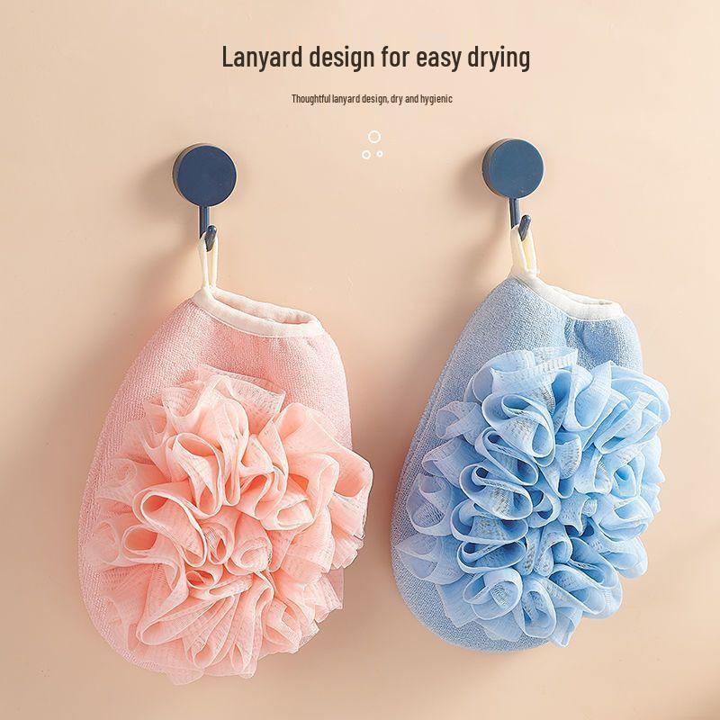 Double-Sided Exfoliating Bath Gloves & Scrubbing Towel Set for Women