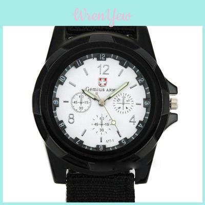 Men's Watch With Sport Military Analog Design And Durable Nylon Strap Ideal Gift