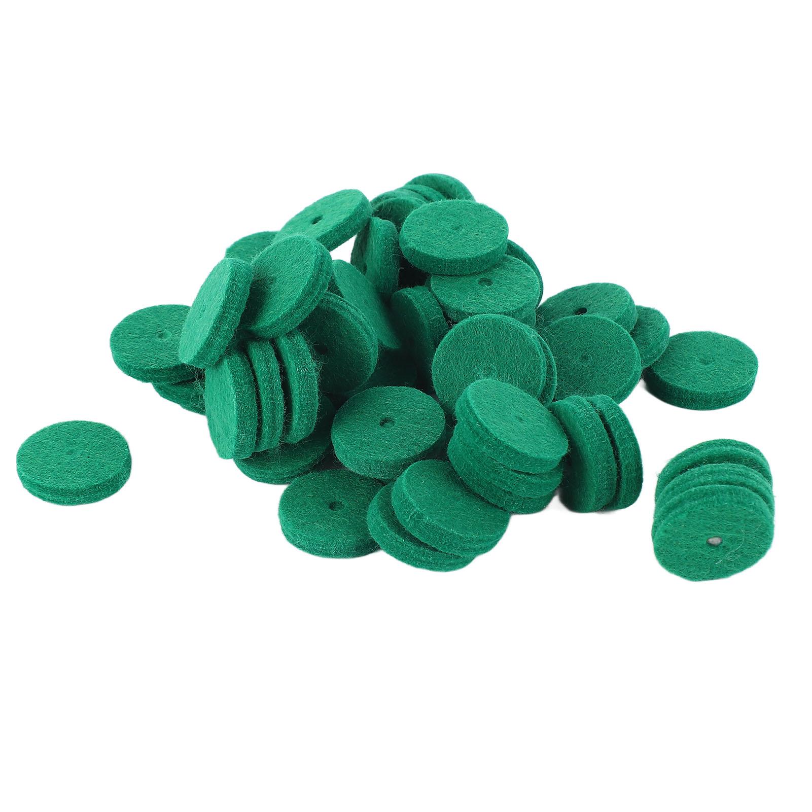 

90 шт. Фетровые накладки для фортепиано 22 мм Снижение шума Круглые Фетр для клавиатуры фортепиано Балансировочная шайба Зеленый