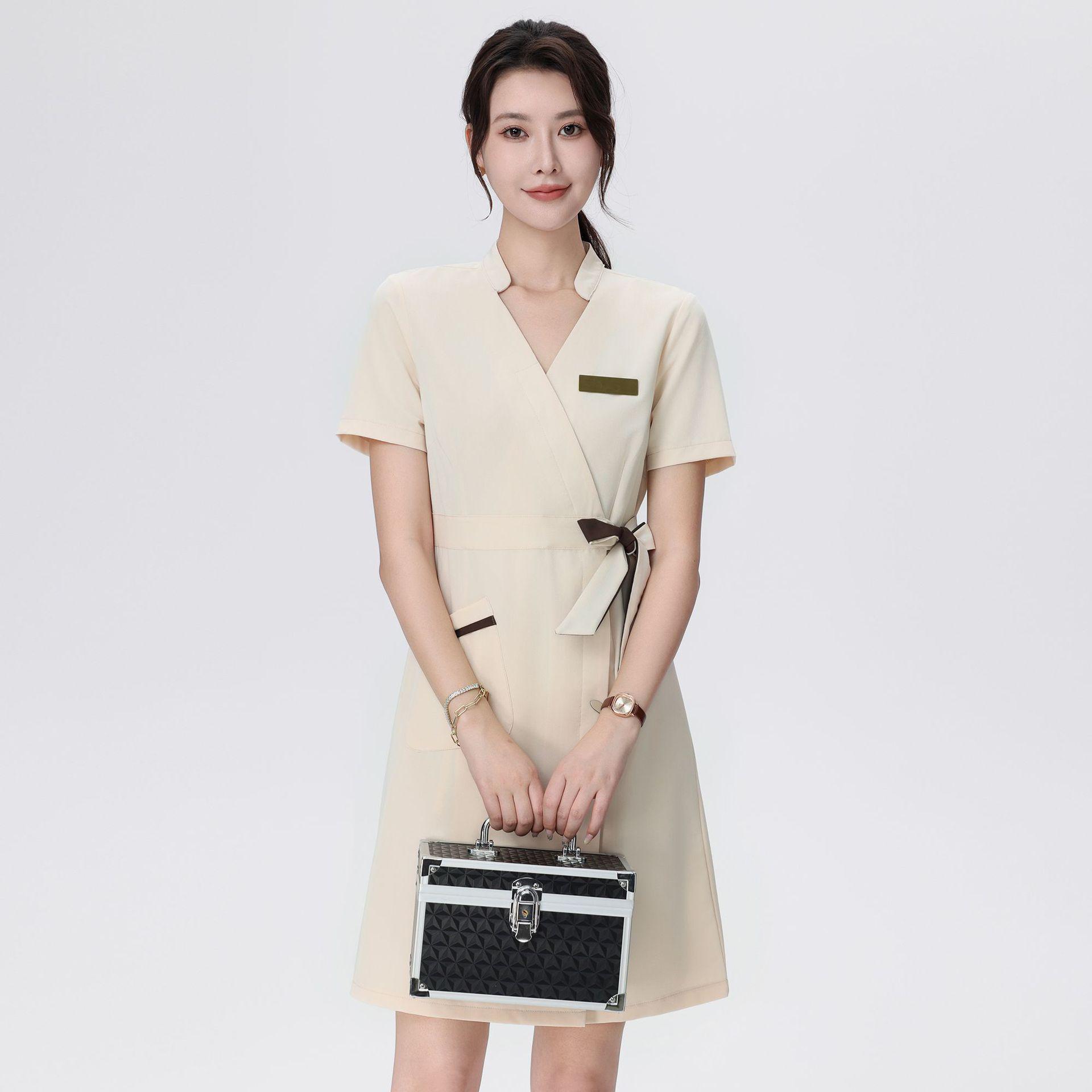 

Beautician Mid-Sleeve Dress for Beauty Salon & Spa Therapists 4XL