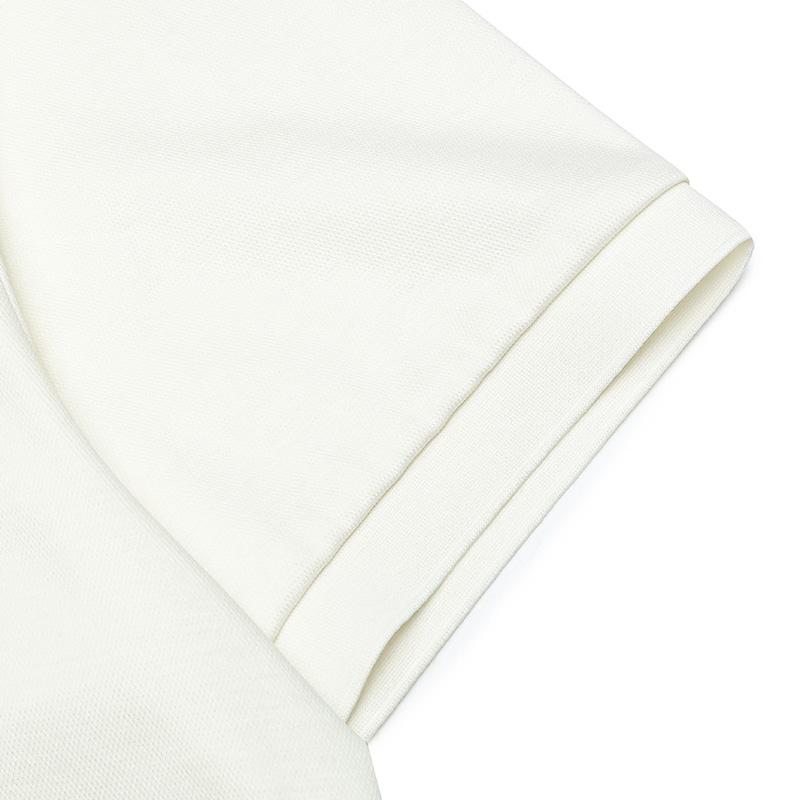 Fila Fashion Casual Short Sleeve Polo Shirt Men Tops Egrets-White F11M518104FWT