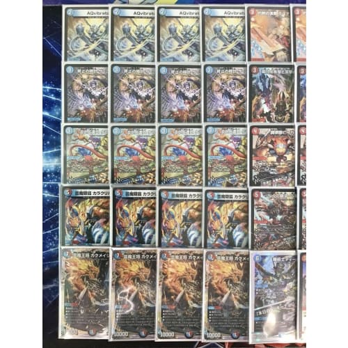 Pre-built Red/Blue Magic Deck, Main 40, Double Sleeved, Flash, Dash, and Double Strike Decision, Geima Hidden Fox, Karakuri Versi, Napo Shishi-Vi Muju