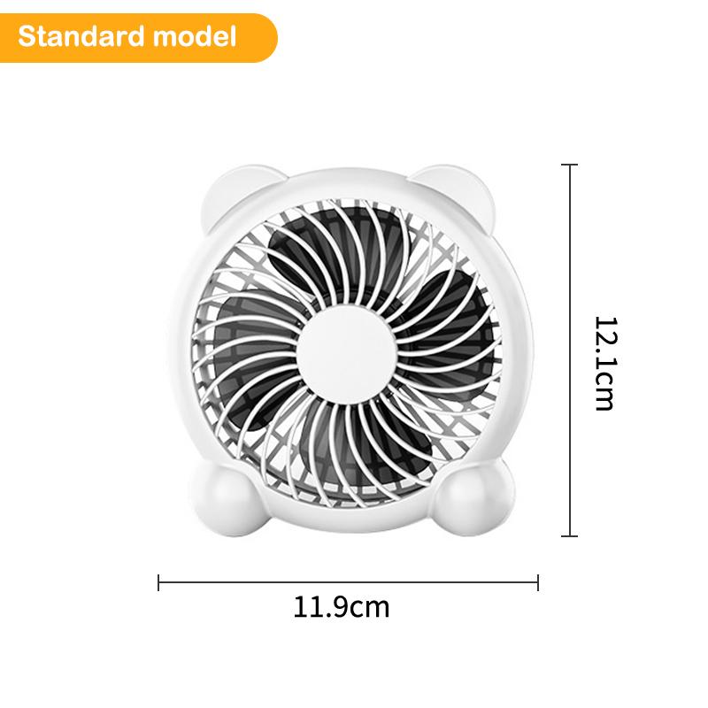 4/7Inches Desktop Fan Ultra Quiet Usb Charging Panda Fan For Office Home Portable Dorm Camping Outdoor