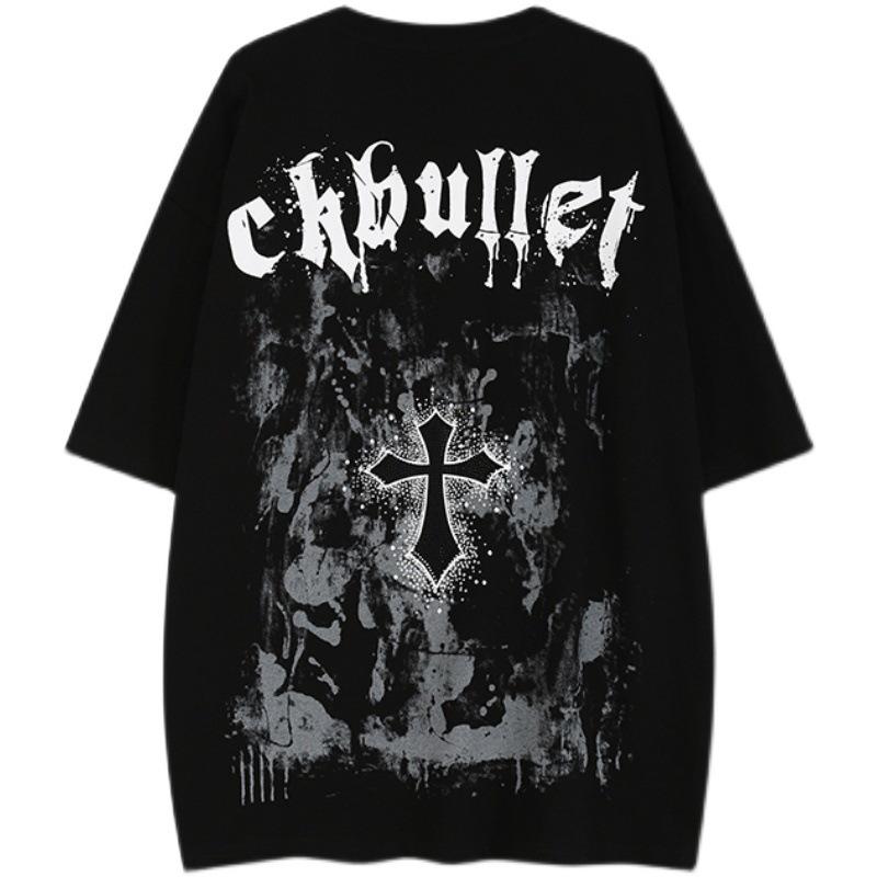 

Американская ретро уличная футболка с коротким рукавом для пар L