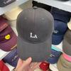 Laenis letter embroidered baseball cap men and women sunscreen sunshade cap black burgundy gray white