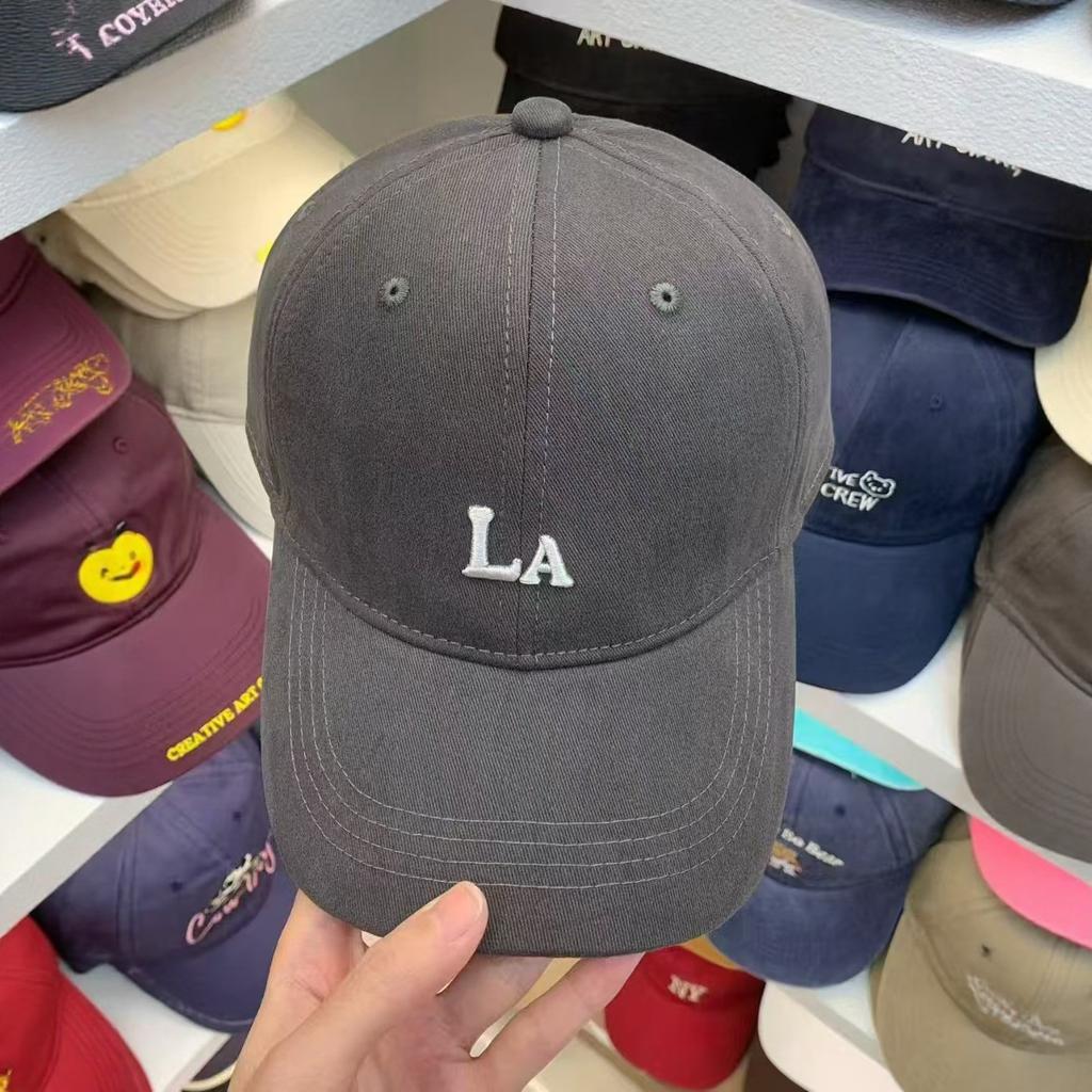 Laenis letter embroidered baseball cap men and women sunscreen sunshade cap black burgundy gray white