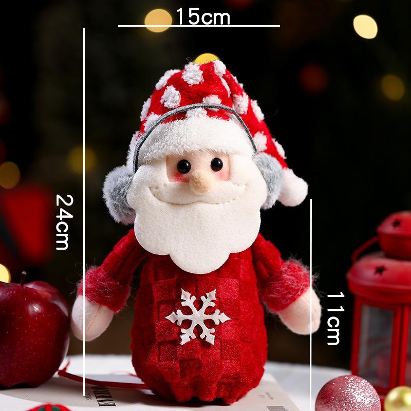 

Christmas Gift Bag Christmas Eve Handheld Apple Candy Bag Decorative Packaging Box Creative Small Gifts 24x15cm