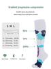 Summer Compression Knee-High Socks for Fitness, Cycling, and Sports