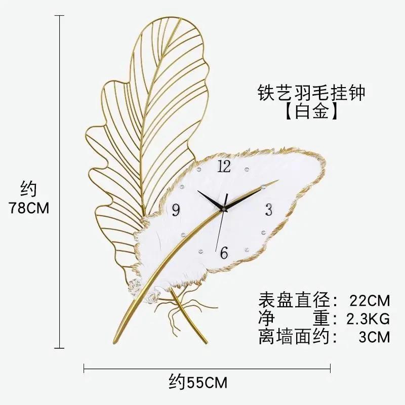 Nordic Decoration Wall Clocks Art Mural Silent Metal Living Room Wall Clocks Modern Simple Design Home Decor Horloge Murale