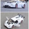1/32 Scale HURACAN ST EVO Diecast Car Model Toy, Pull Back Toy Vehicle with Sound and Light for Kids Toddler Boys Girls Gift Collection