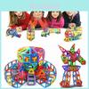 Magnetic Building Blocks Construction Set With Vibrant Multicolor Pieces For Creative Kids And Relaxing Adults