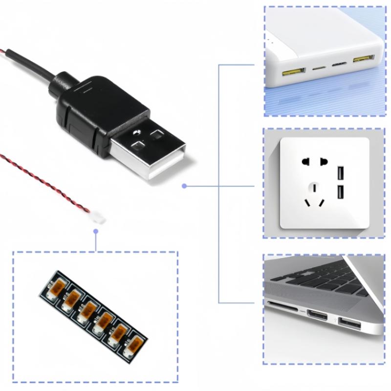 

Diy 50Cm Usb Power Cable Compatible With Building Block Lighting Diy Decorative Lamp Usb Wire Toy Accessories 1pc