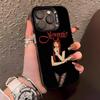 Funda de Teléfono de la Cantante J-jennie Para IPhone17 Air 16 15 14 Plus 13 12 11 Pro XS Max Funda con Parachoques Plateada Negra