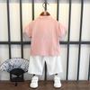 Jungen Hanbok Sommer Dünne Kinder Kurzarmanzug Baby Chinesischen Stil Tang Anzug Retro Stil Frühling und Herbst Modelle Kleine Kinder der Kleidung