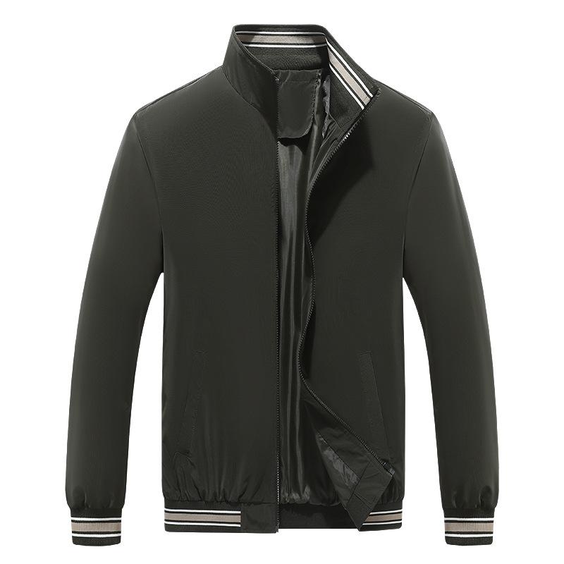 

Large Size Baseball Jersey Stand Up Collar Cardigan Casual Jacket for Men L