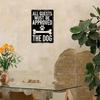 Metal Poster Wall Art, Custom Metal Sign for Entryway, Funny Dog Permission Sign, Home Decor
