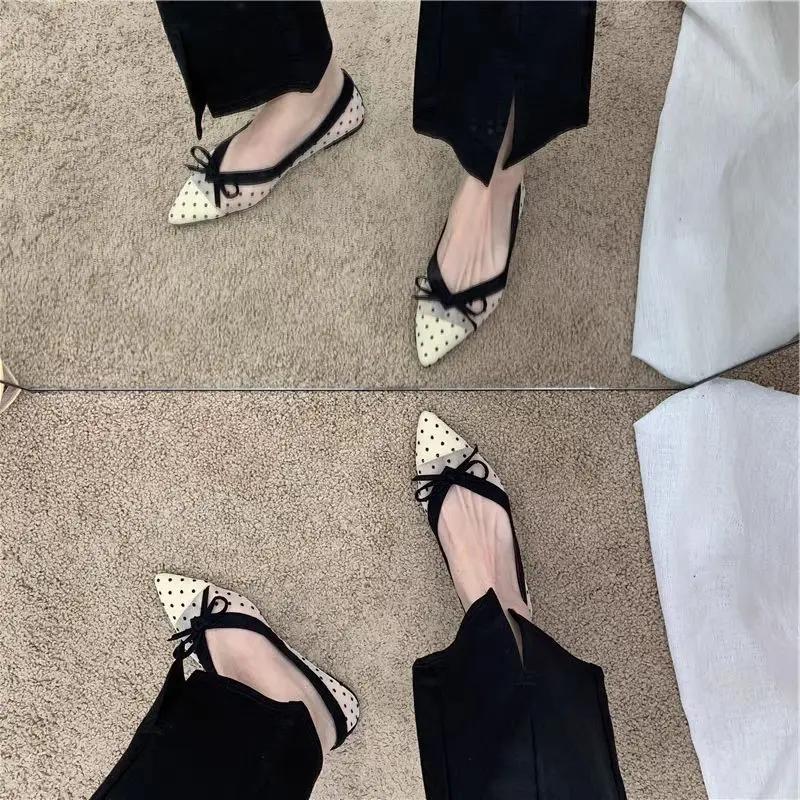 Fashion Korean Style Young Office Slip-on Ladies Footwear Popular Luxury Brand Chic and Elegant High Quality Fashion Women's Flat Shoes