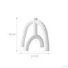 2 Pieces Abstract Ceramic Candle Holders Desktop Decoration Ornament for Yoga Gardens Spring