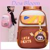 Mochila Escolar Infantil Desenho Animado Dinossauro Com Nylon Leve Para Crianças Pré-escolares