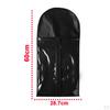 Dustproof Hair Extensions Wig Stand Storage Bag Holder Case Black