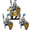 MOC Building Blocks Medieval Character Accessories Warhorses Militiamen Dragons Castles Knights Brick Gifts Toy Helmets Shields