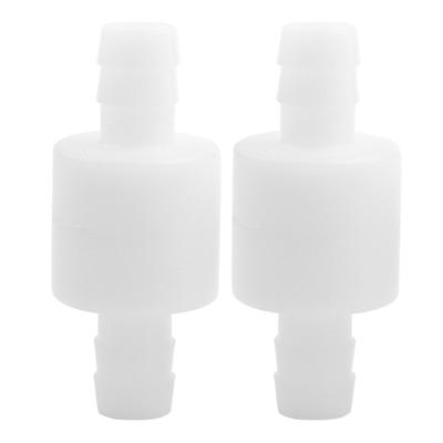 2PCS 10mm Plastic Check Valve Non Return One Way Valve for Gas Liquid