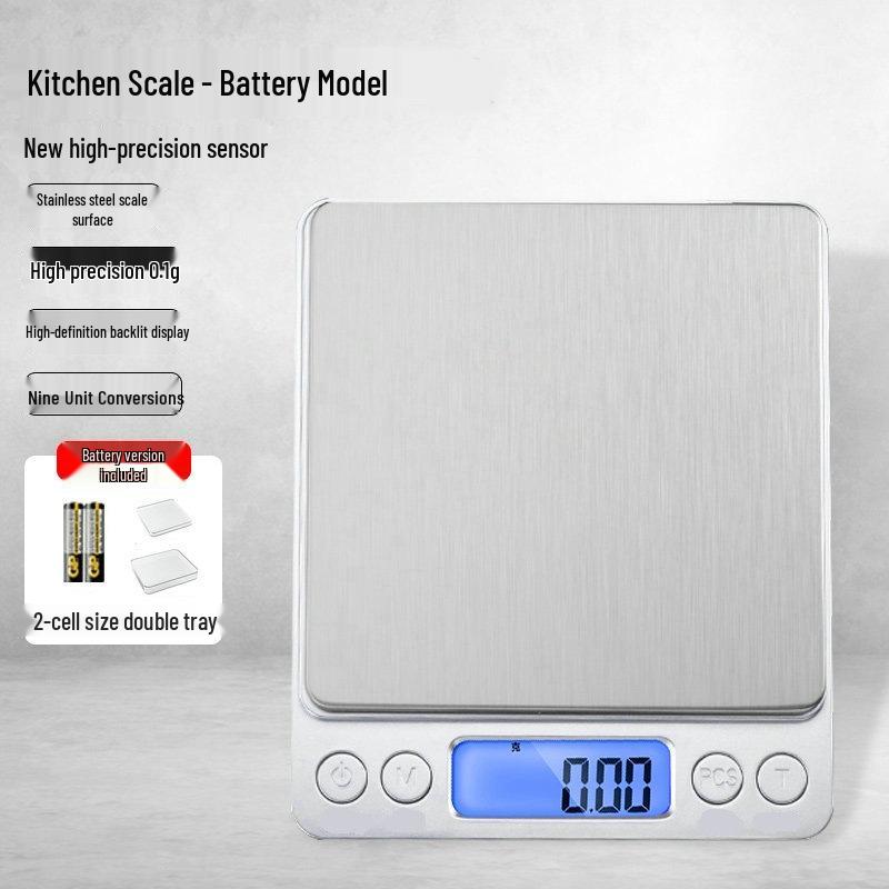 

i2000 Перезаряжаемые кухонные и ювелирные весы из нержавеющей стали - Портативные карманные весы в граммах для выпечки