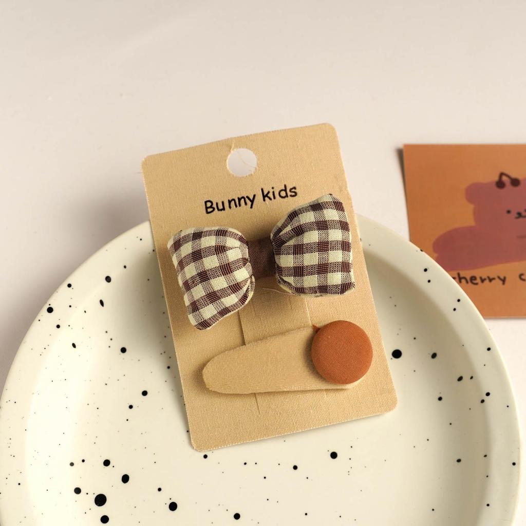 Korean Cartoon Flower Bear Bow Hairpin for Children