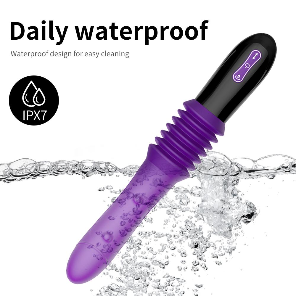 Sex Machine Teleskopický vibrátor Dildo Automatický masážní masážní přístroj Up Down Bod G Zatahovací Pussy Toy Sexuální hračky pro dospělé