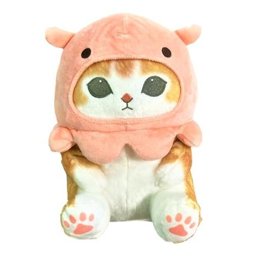 Spiral Cute mofusand Sea Creature Cat 3 BIG Plush Toy - Dumbo Octopus Cat - Mofusand 30cm Size