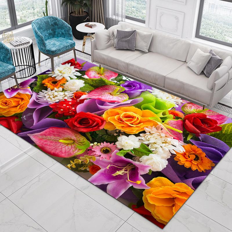 Living Room Carpet Nordic Ethnic Style Home Decoration Coffee Tables Large Area Plush Mat Bedroom Vintage Rug