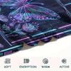 Butterfly Decoration Print Flannel Blanket, High Quality Comfortable for All Seasons, Home Decor, Warmth and Comfort, Perfect for Christmas Gifts19