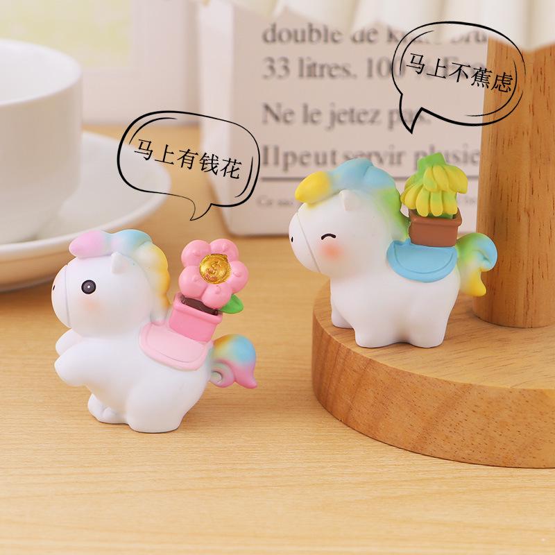 2026 Year of the Horse Wealth Ornament - Desktop, Living Room, Car, Office Decoration Gift.