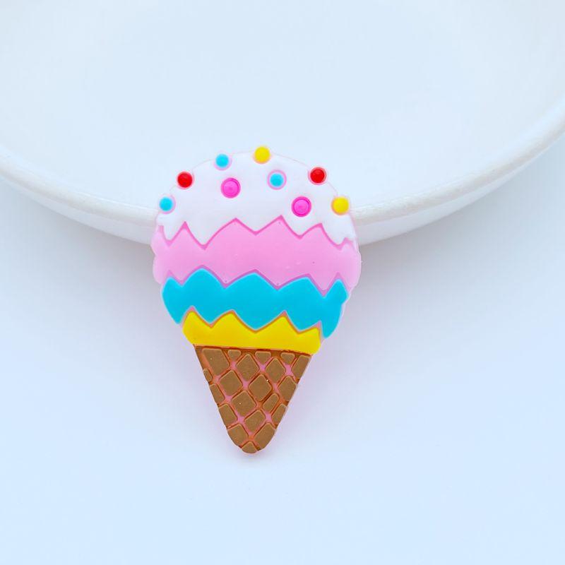 10/20 Stück Niedliche Eiscreme-Serie PVC Flexibler Kleber Flache Rückseite DIY Scrapbooking Verzierung Handy Basteldekoration Schreibwaren