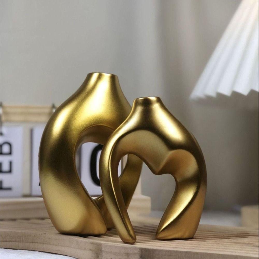 Resin Hydroponic Flower Holder Modern Flower Utensils Desktop Ornament Heart Vase  Desktop