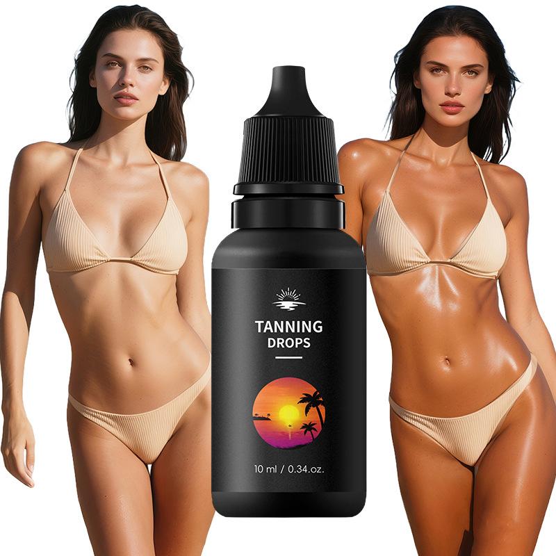 Tanning Oil Outdoor Accelerator 3pcs, Fast Tanning Darkening Moisturizing Drops, Sun Tanning Oil