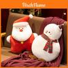 Christmas Santa Plush Cushion With Cartoon Design For Holiday Decor