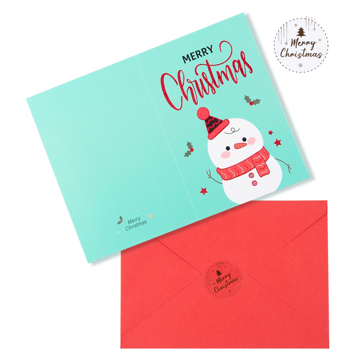 5 шт. Смешная рождественская открытка с конвертами Сделай сам Открытка с наилучшими пожеланиями Рождественский подарок Новогоднее благословение Открытка с благодарностью