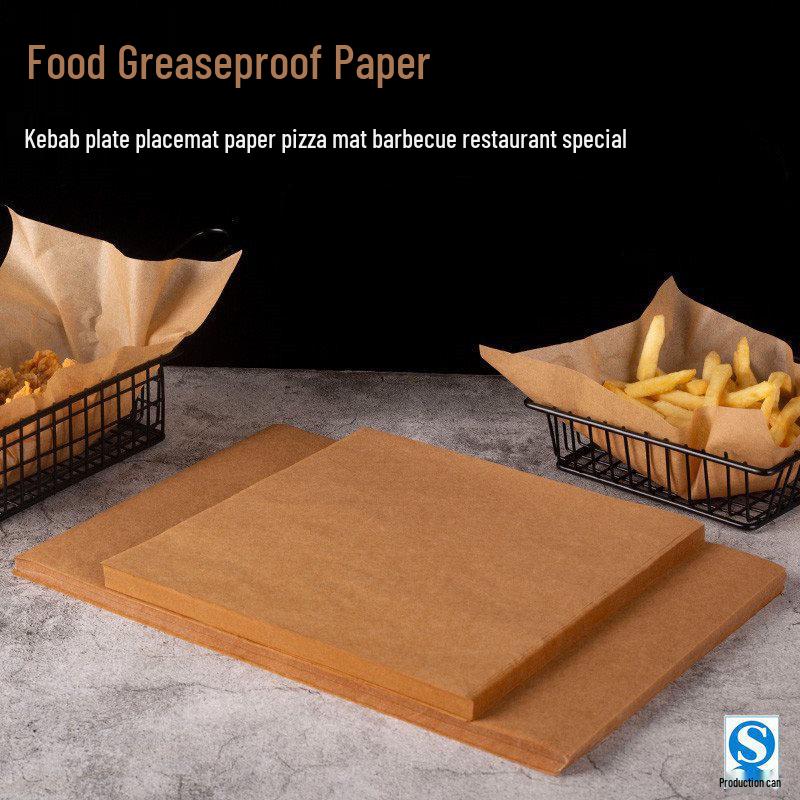 Kraft Greaseproof Disposable Food Tray & Pizza Baking Paper