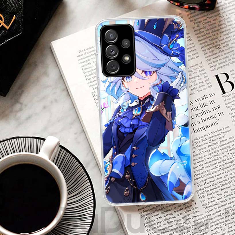 Genshin Impact Furina Cover For Samsung Galaxy A52 A42 A32 A22 A12 A50 A51 Phone Case A70 A71 A40 A41 A30S A31 A20E A21S A10S Ga