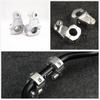 2XSilver Fat Bar Mount Clamps Riser for Dirt Bike Motocycle 7/8" 22mm Handle Bar