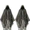 Gotischer Kapuzenumhang Zerfetzter Zombie Cosplay Kostüm Halloween Geisterrobe Gruselige Party Requisiten Tag der Toten Outfit