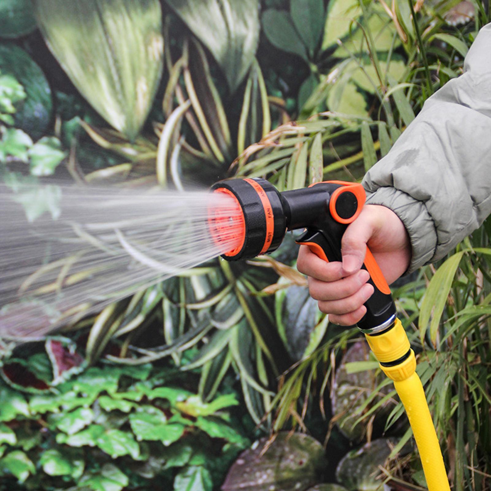 Hose Water Spray Guns Adjustable Car Wash Hose Garden Spray Portable High Pressure Gun Sprinkler Nozzle 5 Pattern Water Jet CN