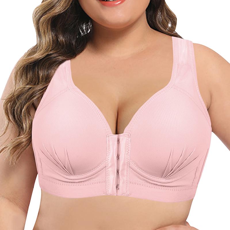 Übergröße BHs Damen Sport Keine Bügel Sammeln Sexy Unterwäsche Umhüllte Brust Yoga Bequem Vorderverschluss BH Weste Einsatz Schlauchtop