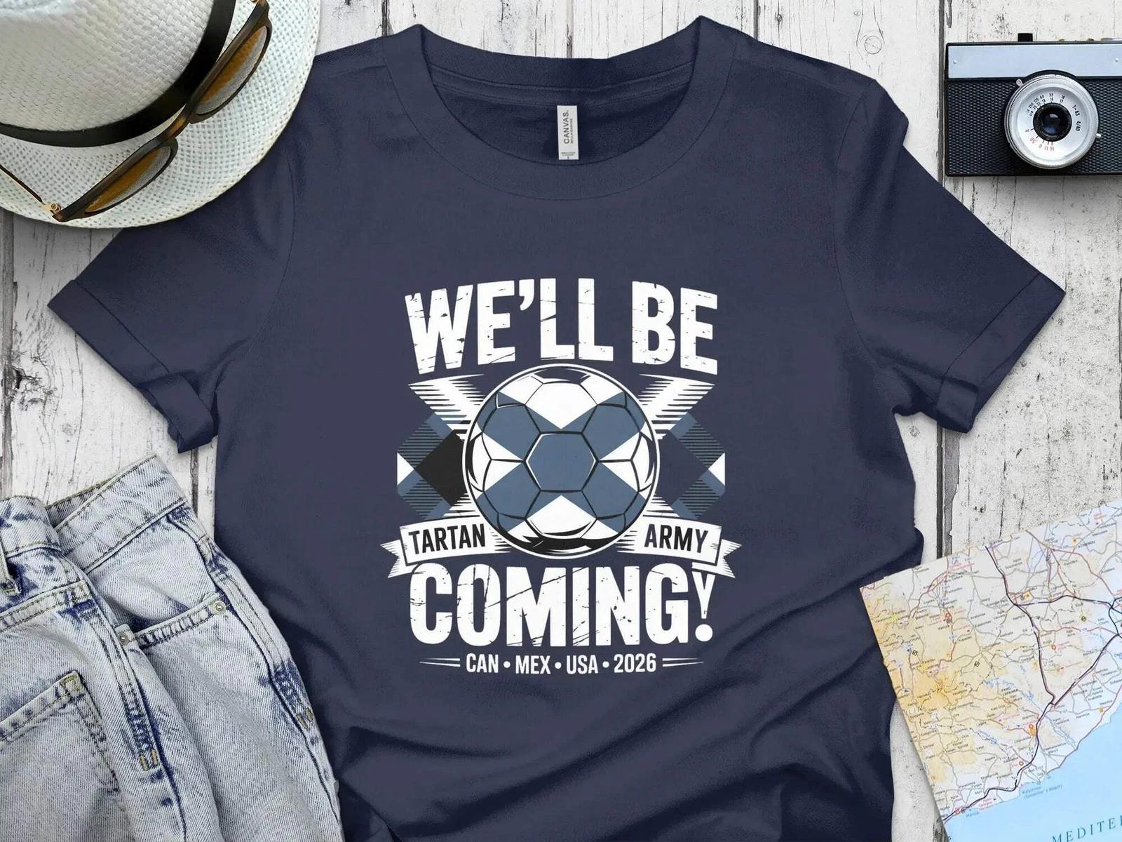 Scotland Football 2026 We Will Be Coming T-Shirt 2XL