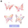 Barevné tetovací nálepky motýlů Vodotěsné Dlouhotrvající Roztomilé Japonské Dopamin Omyvatelné Tetování St G1S6