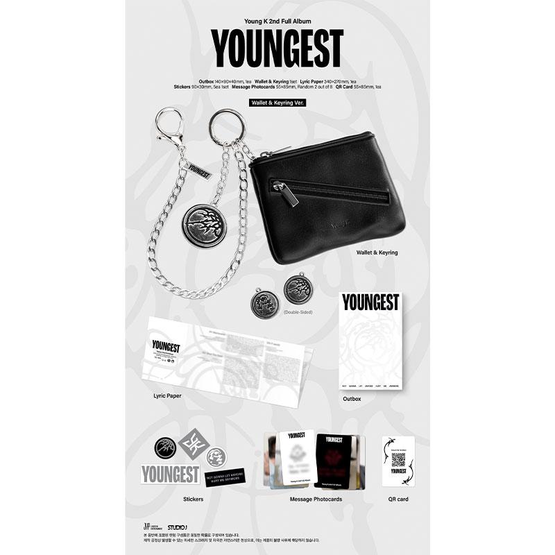 [Pre-order] Young K (DAY6) THE 2ND Album  - [YOUNGEST] Wallet & Keyring Ver. (Online Benefit)