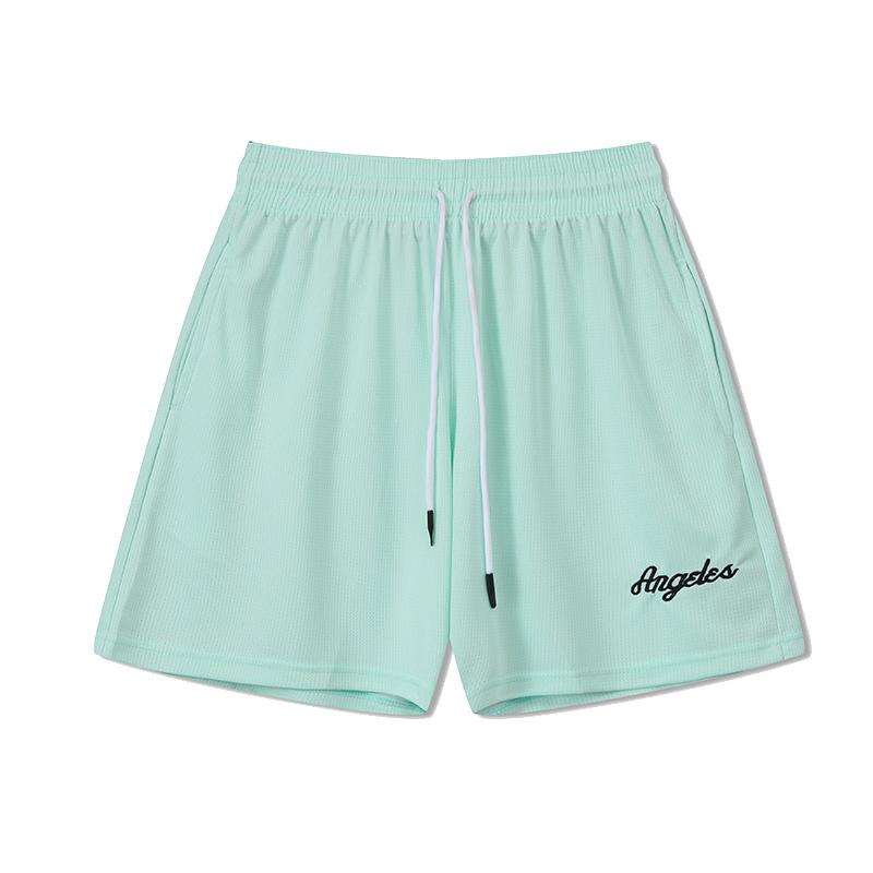 Pantaloni della tuta da basket Quarter Uomo Ricamo Casual Tendenza Retro Pantaloncini Color Caramella Donna Fitness
