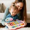 Plastics 8-note Knock Piano Toys Puzzle Early Education Baby Music Batter Stick Toy 2 In 1 Percussion Instrument